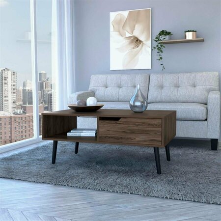 DEPOT E-SHOP Kobe Coffee Table, Dark Walnut DE-MLC6709